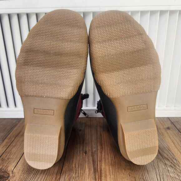 Sperry Saltwater Emboss Woolcord Women's 6.5 M Red Insulated Duck Boots STS85836 - Picture 9 of 13